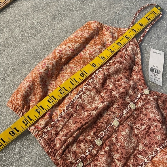 New American Eagle Floral Crop Tank Top XS New NWT New with Tags - Picture 12 of 13